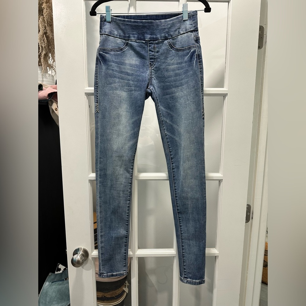 Rubberband Stretch Penelope Pull On Jeans - Picture 3 of 6